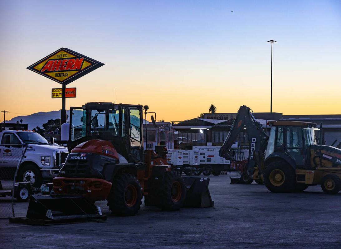 One of the Ahern Rentals locations in Las Vegas, Monday, Nov. 14, 2022. (Rachel Aston/Las Vegas ...