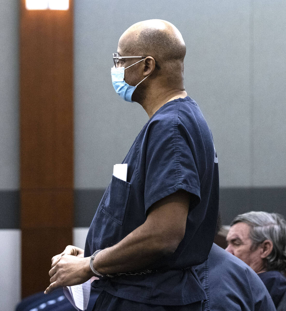 Wendell Melton, who was found guilty of killing his 14-year-old son, appears in court during hi ...