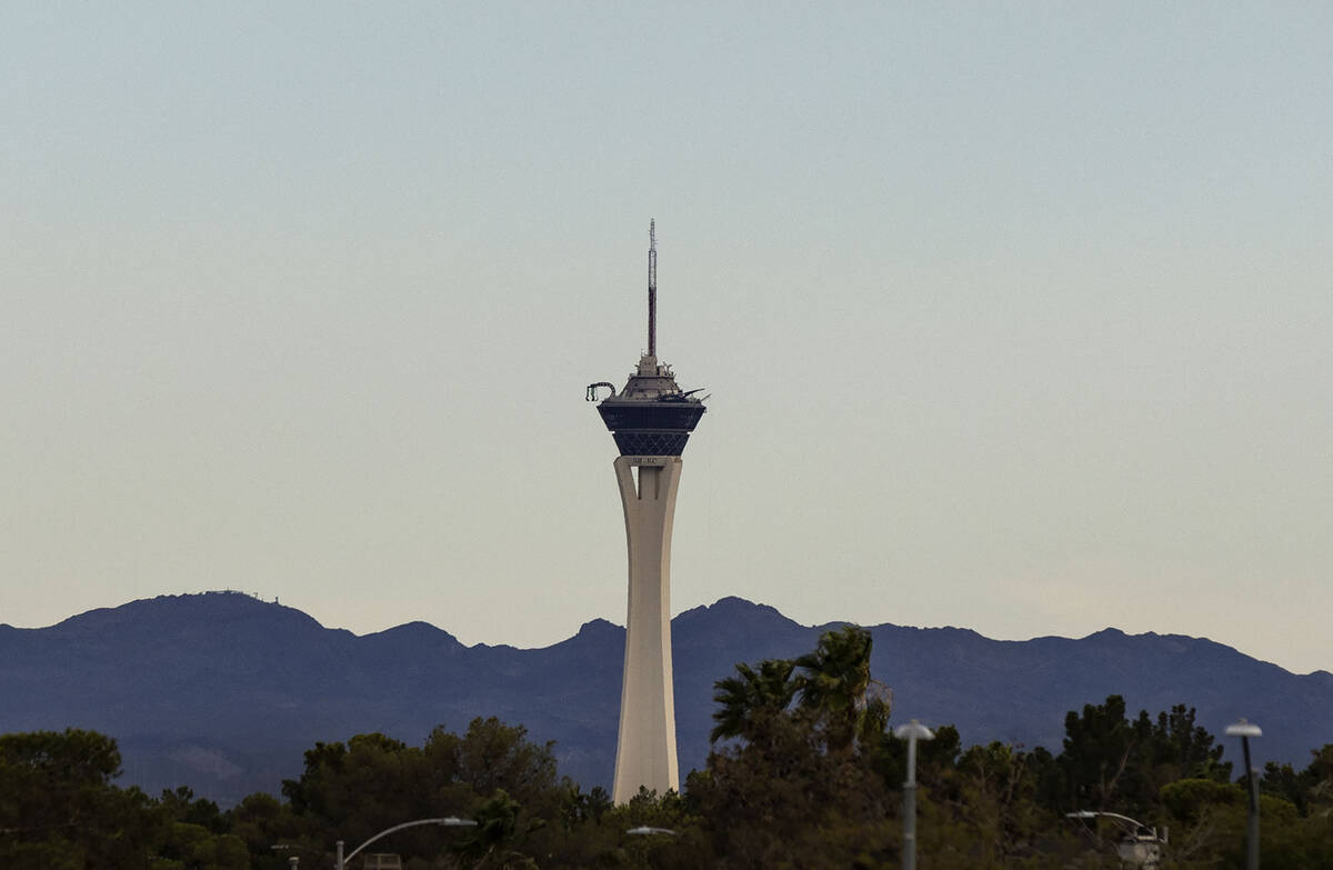 The high in Las Vegas will be around 63 on Monday, Nov. 28, 2022, according to the National Wea ...
