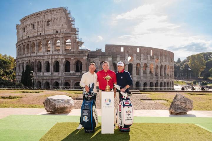 ROME, ITALY - OCTOBER 04: 2023 European Ryder Cup Captain, Luke Donald, PGA of America Secretar ...