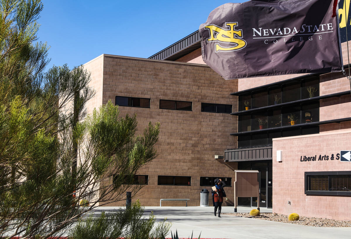 Nevada State College in Henderson on Tuesday, Nov. 29, 2022. (Rachel Aston/Las Vegas Review-Jou ...