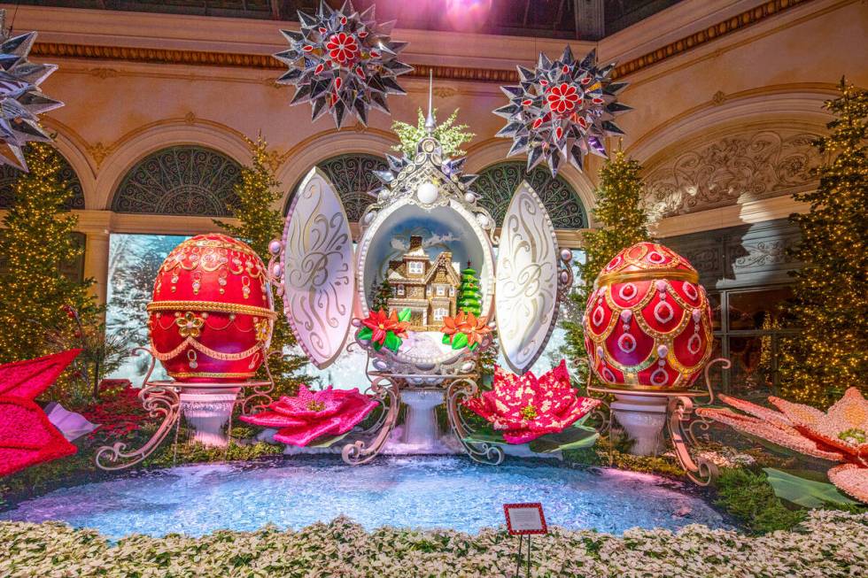 The Bellgio Conservatory's holiday display runs through Jan. 1. (MGM Resorts International)