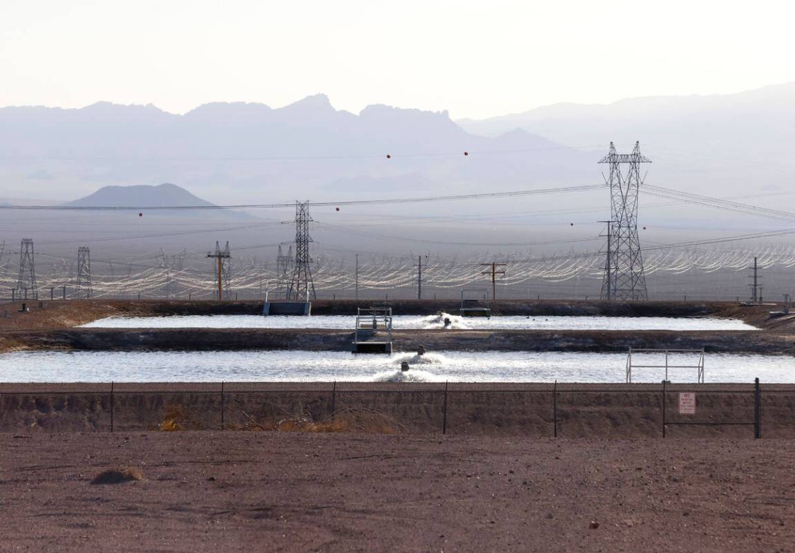 The Boulder City wastewater treatment facility is shown on Wednesday, Nov. 30, 2022, in Boulder ...