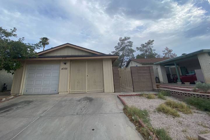 A house at 4705 Via San Rafael, near West Flamingo Road and South Decatur Boulevard, that Las V ...