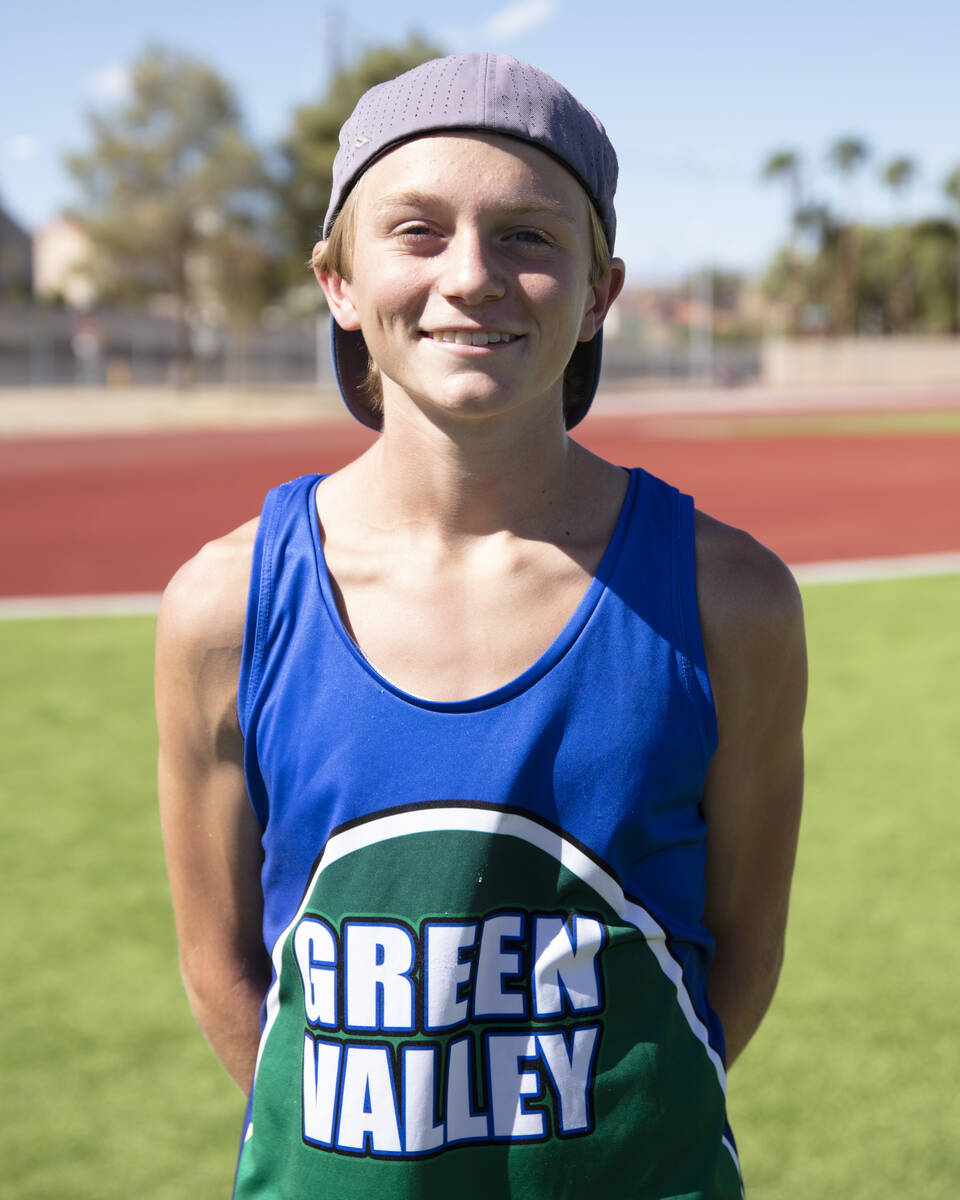 Green Valley's Andrew Poirier is a member of the Nevada Preps All-Southern Nevada boys cross co ...