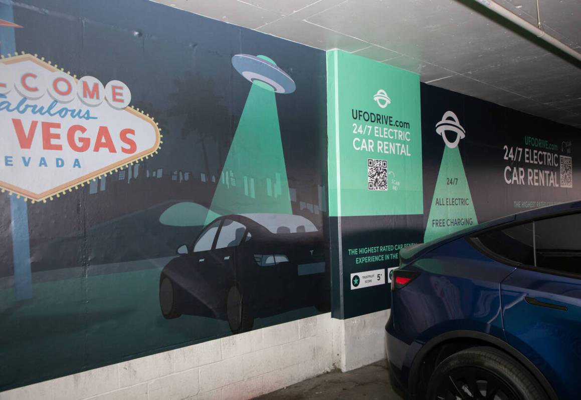 UFO Drive, an electric vehicle car rental service where people can rent cars using an app, laun ...