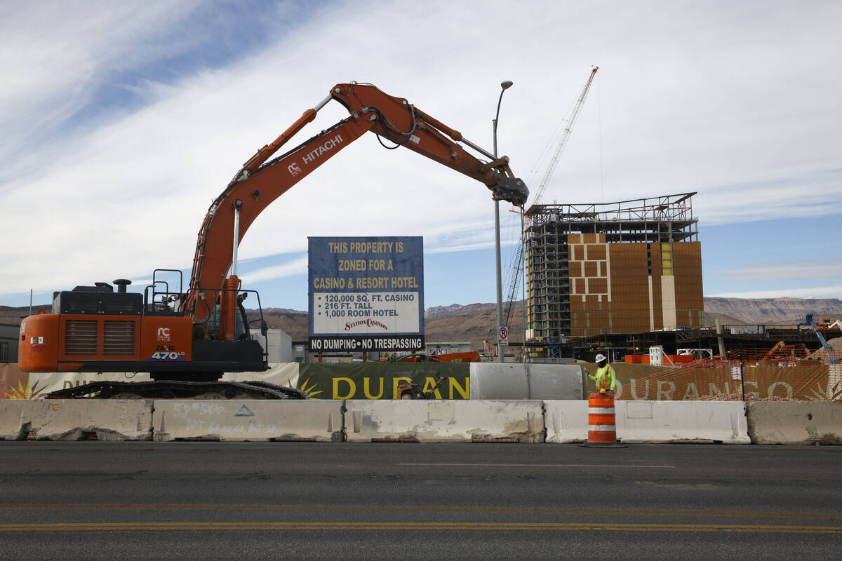 Station Casinos' under-construction Durango resort is seen, Monday, Dec. 5, 2022, in Las Vegas. ...