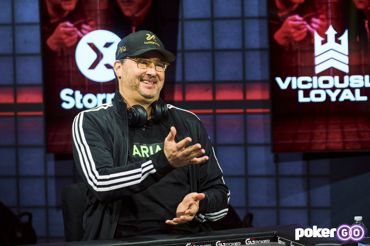 Phil Hellmuth participates on "High Stakes Duel III" Round 5 on Wednesday, Dec. 7, 2022, at the ...