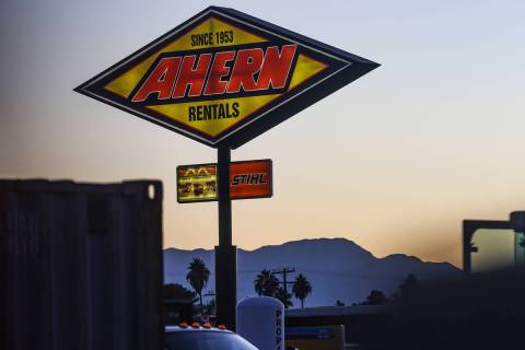 One of the Ahern Rentals locations in Las Vegas, Monday, Nov. 14, 2022. (Rachel Aston/Las Vegas ...