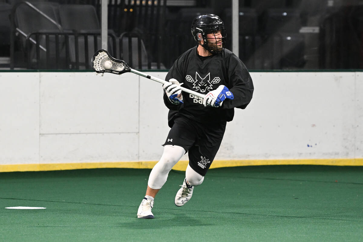 The Las Vegas Desert Dogs defeat the Colorado Mammoth 12-9 at Michelob Ultra Arena on Sunday, N ...