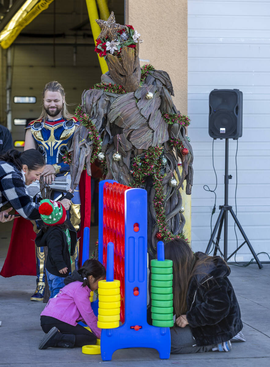 Groot and Thor greet invited guests as the UMC Lions Burn Care Center hosts the “Lil&#x2 ...