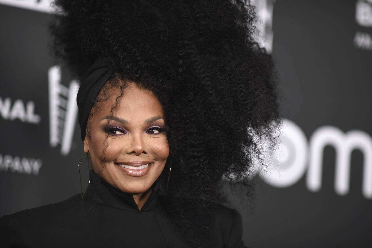 Janet Jackson poses in the press room during the Rock & Roll Hall of Fame Induction Ceremon ...