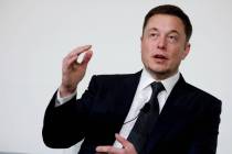 FILE PHOTO - Elon Musk, founder, CEO and lead designer at SpaceX and co-founder of Tesla, speak ...