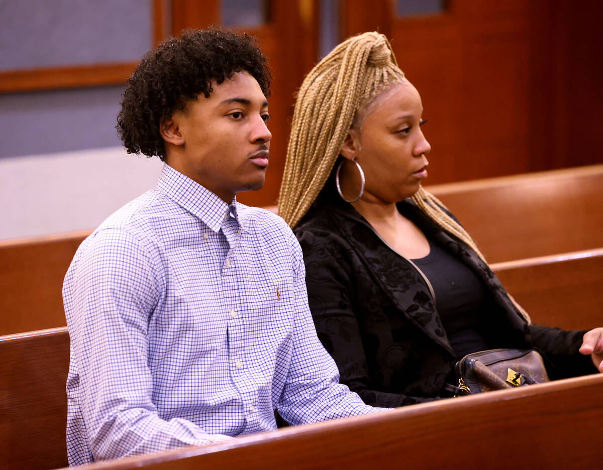 UNLV basketball recruit Zaon Collins, left, who is accused of causing a deadly crash two years ...