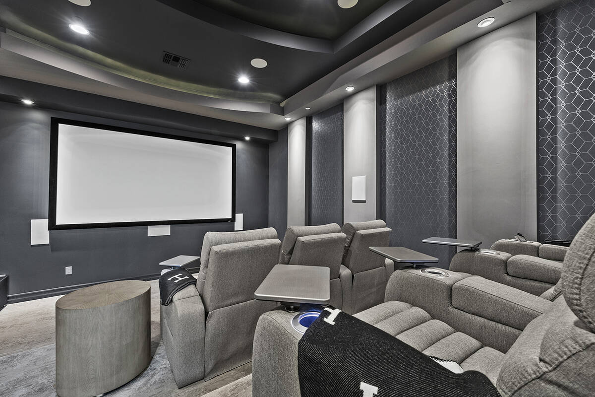 The home theater. (Douglas Elliman, Nevada)