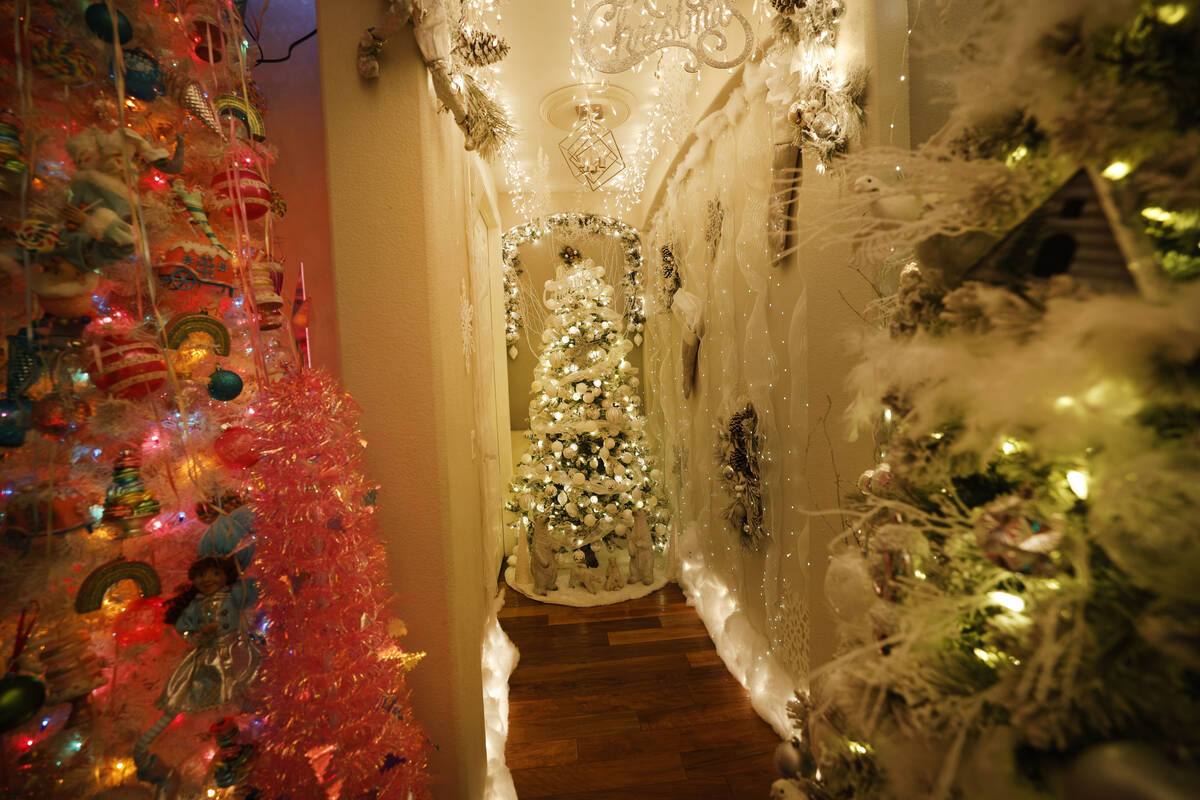 The interior of the Candy Cane House is seen, Friday, Dec. 16, 2022, in Henderson. Victor Carde ...