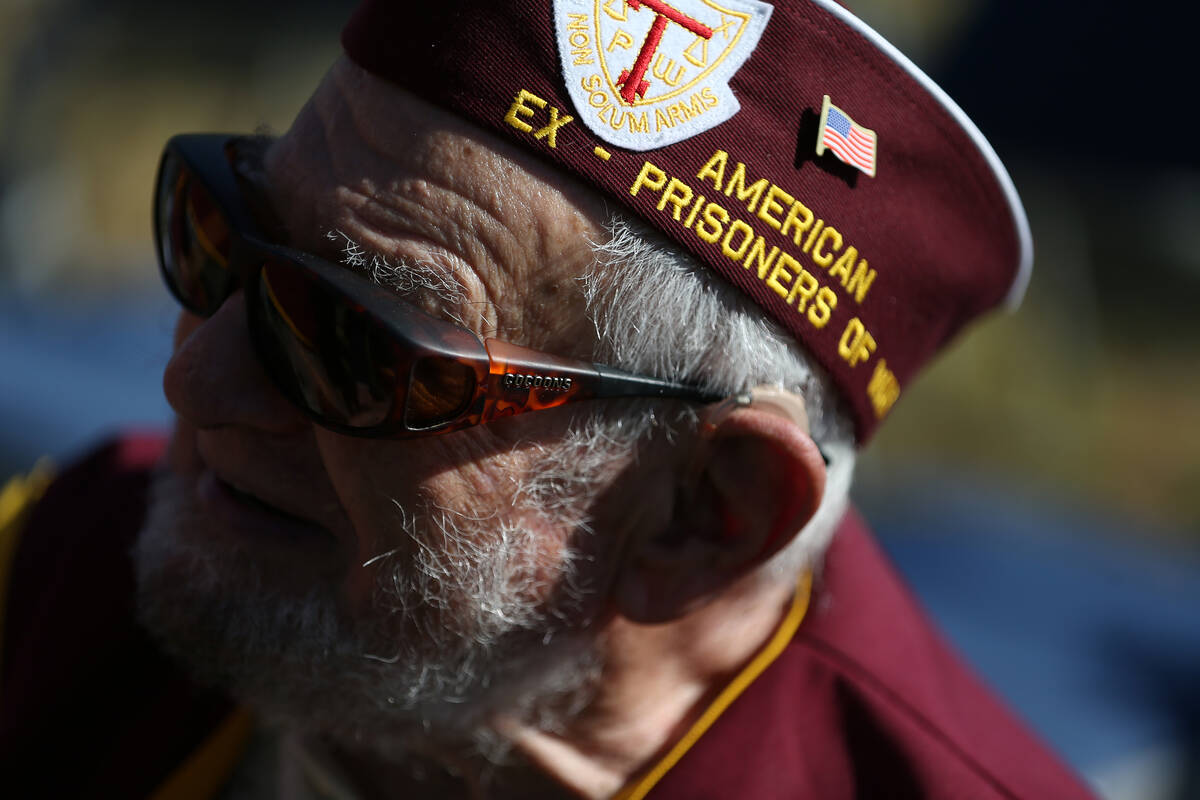 Former prisoner of war Vincent Shank attends a POW/MIA Recognition Day ceremony at Freedom Park ...