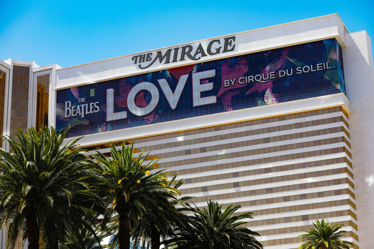 The Mirage on the Strip in Las Vegas, Monday, May 3, 2021. (Rachel Aston/Las Vegas Review-Journ ...