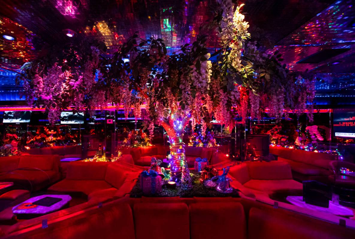 Decor at the Fireside Lounge at Peppermill on Wednesday, Dec. 14, 2022, in Las Vegas. The famed ...
