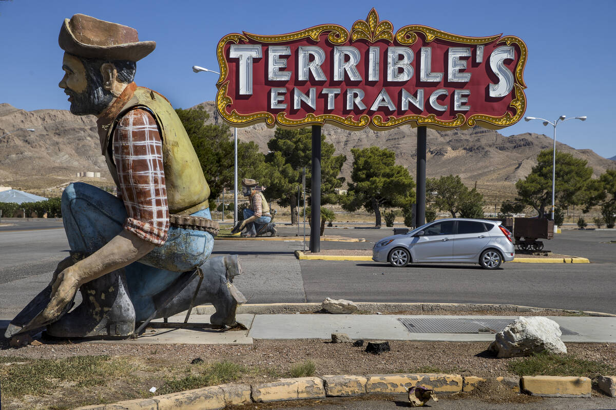 The shuttered Terrible's hotel-casino on Friday, Sept. 4, 2020, in Jean. (L.E. Baskow/Las Vegas ...