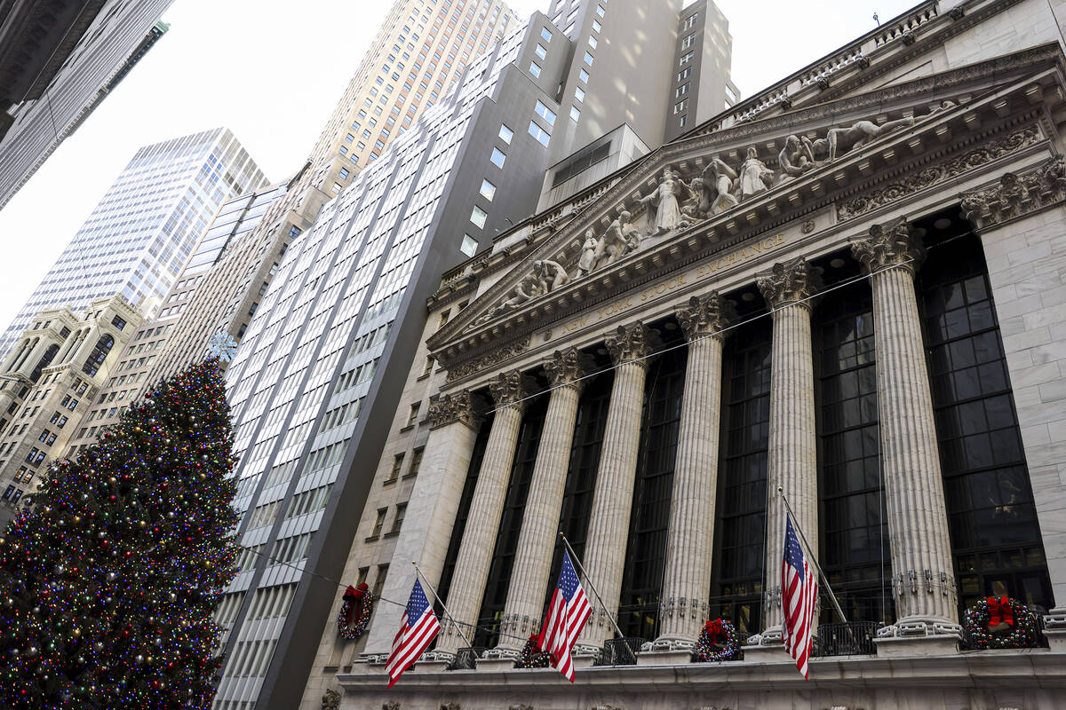 The New York Stock Exchange, Wednesday, Dec. 14, 2022, in New York. (AP Photo/Julia Nikhinson)