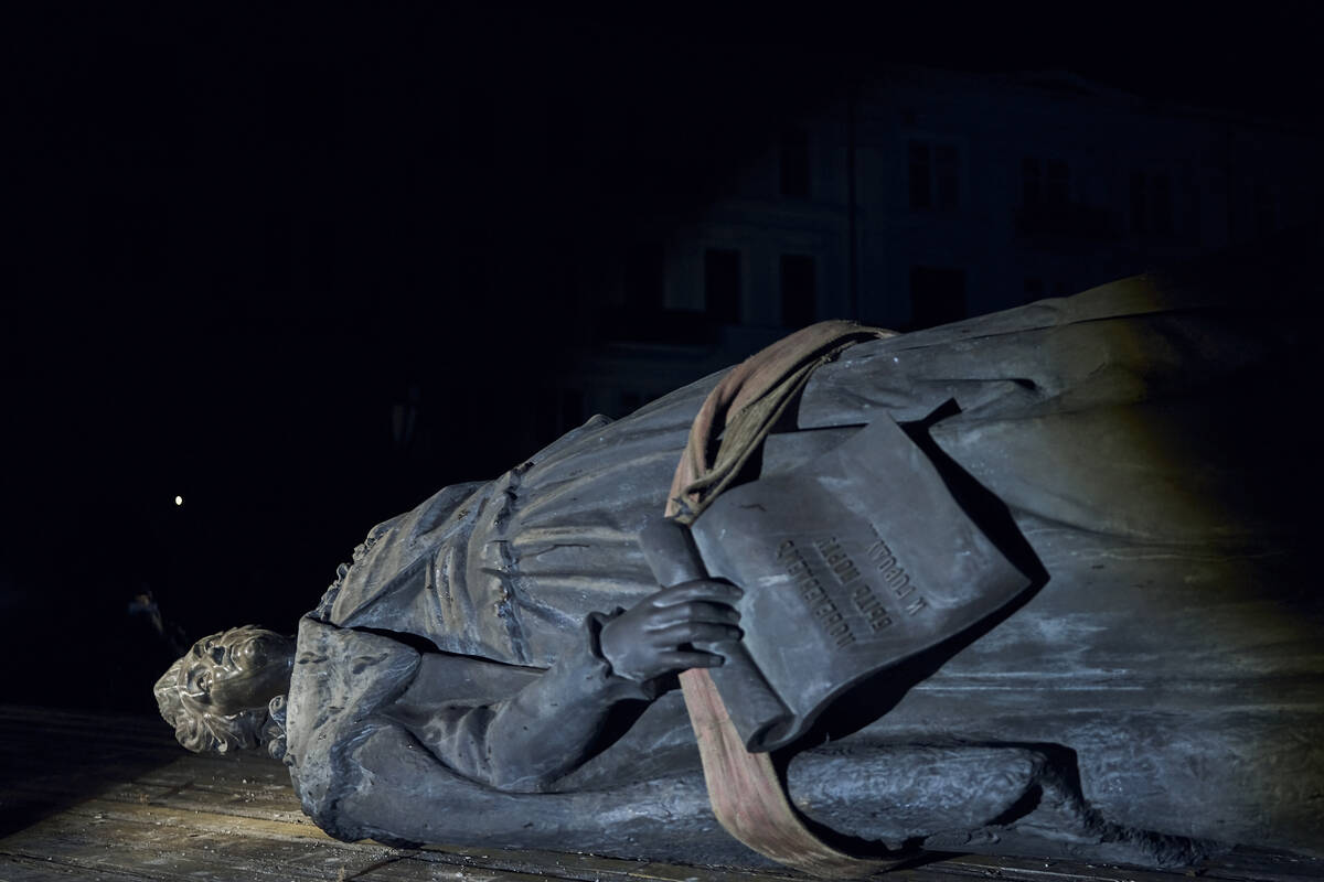 The monument to Catherine II, also known as "Monument to the Founders of Odesa" is se ...