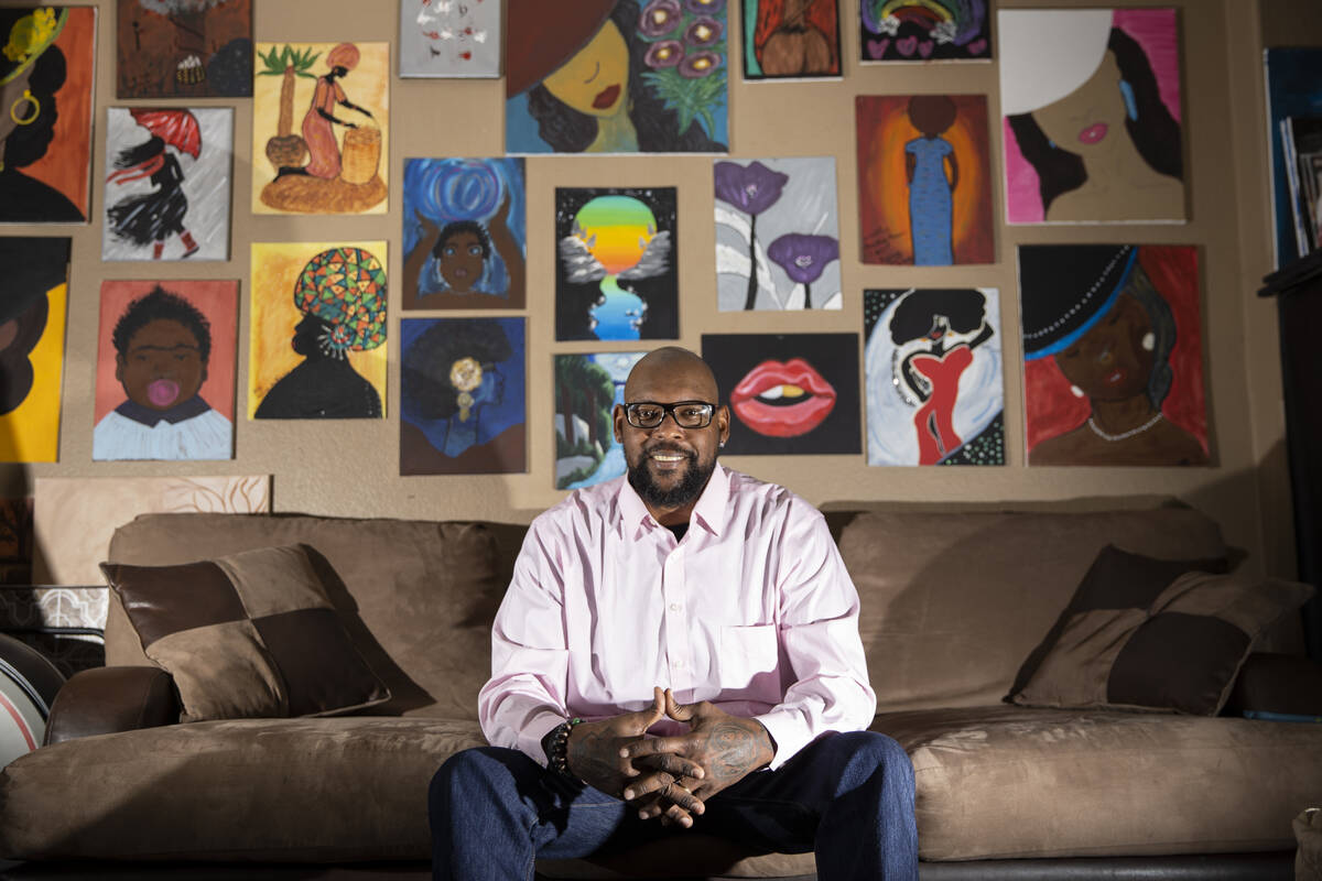 Military veteran Marcus Roberts, a heart and kidney transplant recipient, poses for a portrait ...