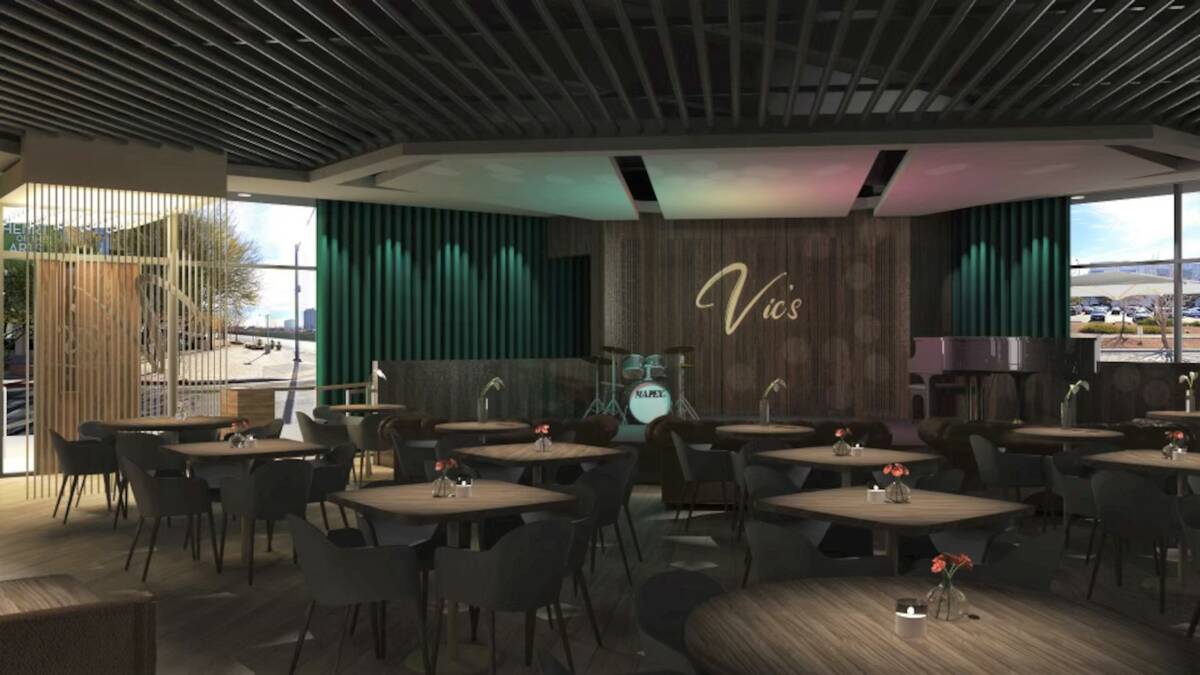 A rendering of Vic's Las Vegas, a jazz club and Italian restaurant, set to open in early Februa ...