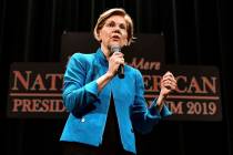 Elizabeth Warren, 2020 Democratic presidential hopeful, speaks during the first day of the Fran ...