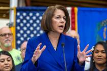 Senator Catherine Cortez Masto delivers remarks on her historic victory in the U.S. Senate race ...