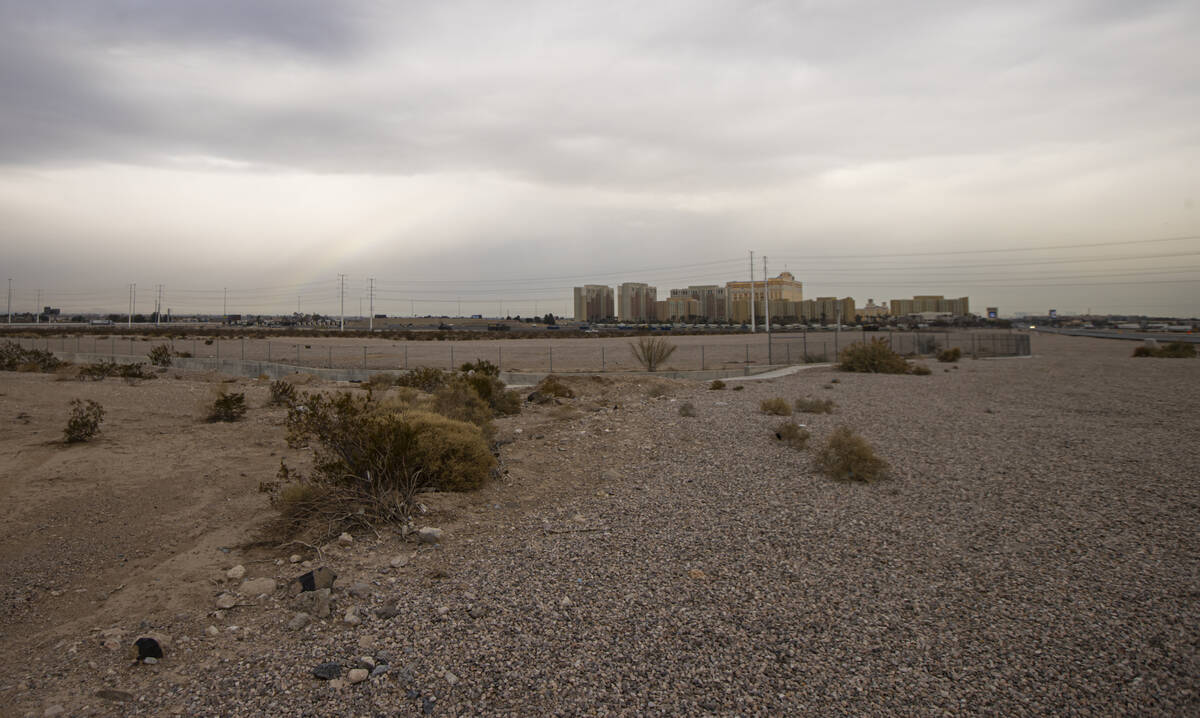 Land recently sold by Station Casinos is pictured off of Las Vegas Boulevard and Cactus Avenue ...