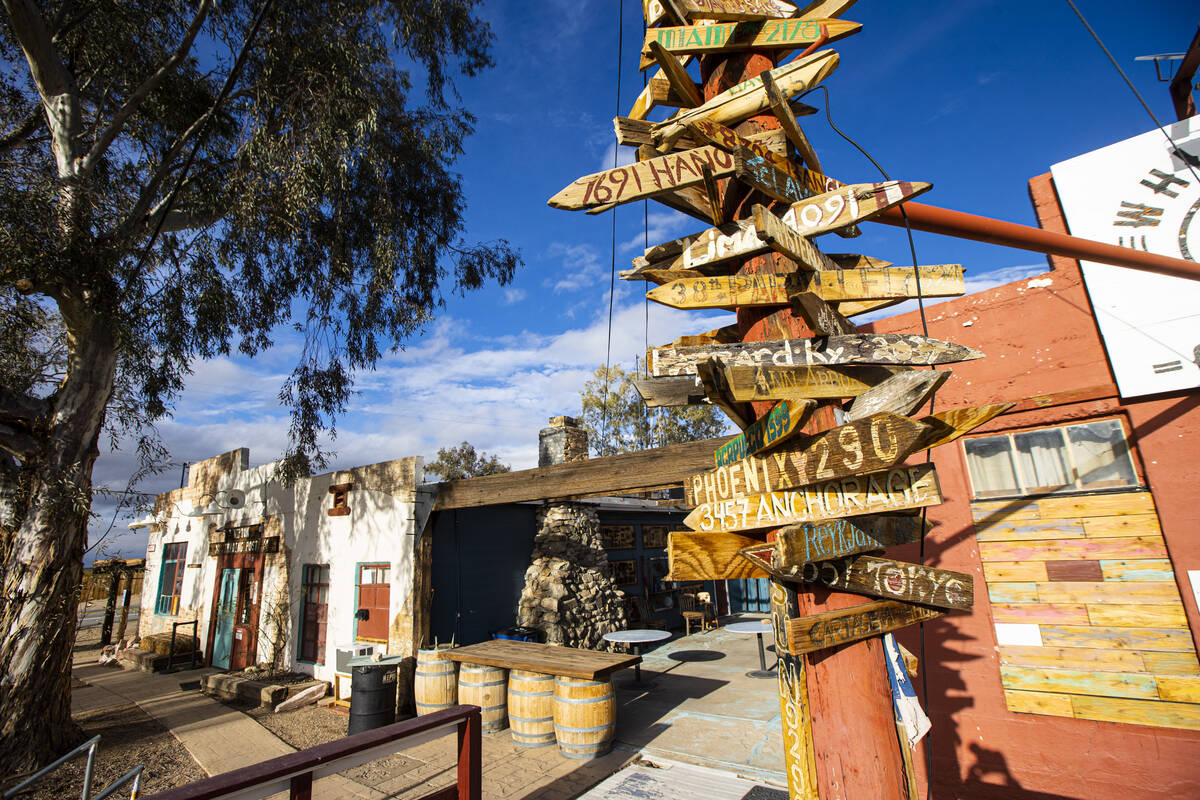 A view of Nipton, Calif., a small desert town purchased by entertainment company Spiegelworld, ...