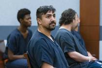 Mohammed Mesmarian, who is facing arson and terrorism charges, appears in court during his arra ...