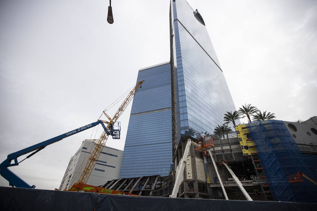 Construction of the Fontainebleau Las Vegas on the Strip in Las Vegas is see on Wednesday, Jan. ...