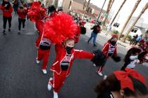 FILE - Students from Mater Academy perform during the 40th annual Martin Luther King, Jr. parad ...