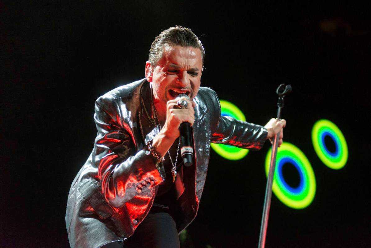 Dave Gahan of Depeche Mode performs at the Staples Center on Sept. 29, 2013, in Los Angeles. (P ...