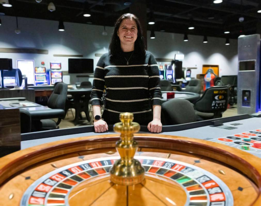 Brett Abarbanel, executive director for the UNLV International Gaming Institute, poses for a ph ...