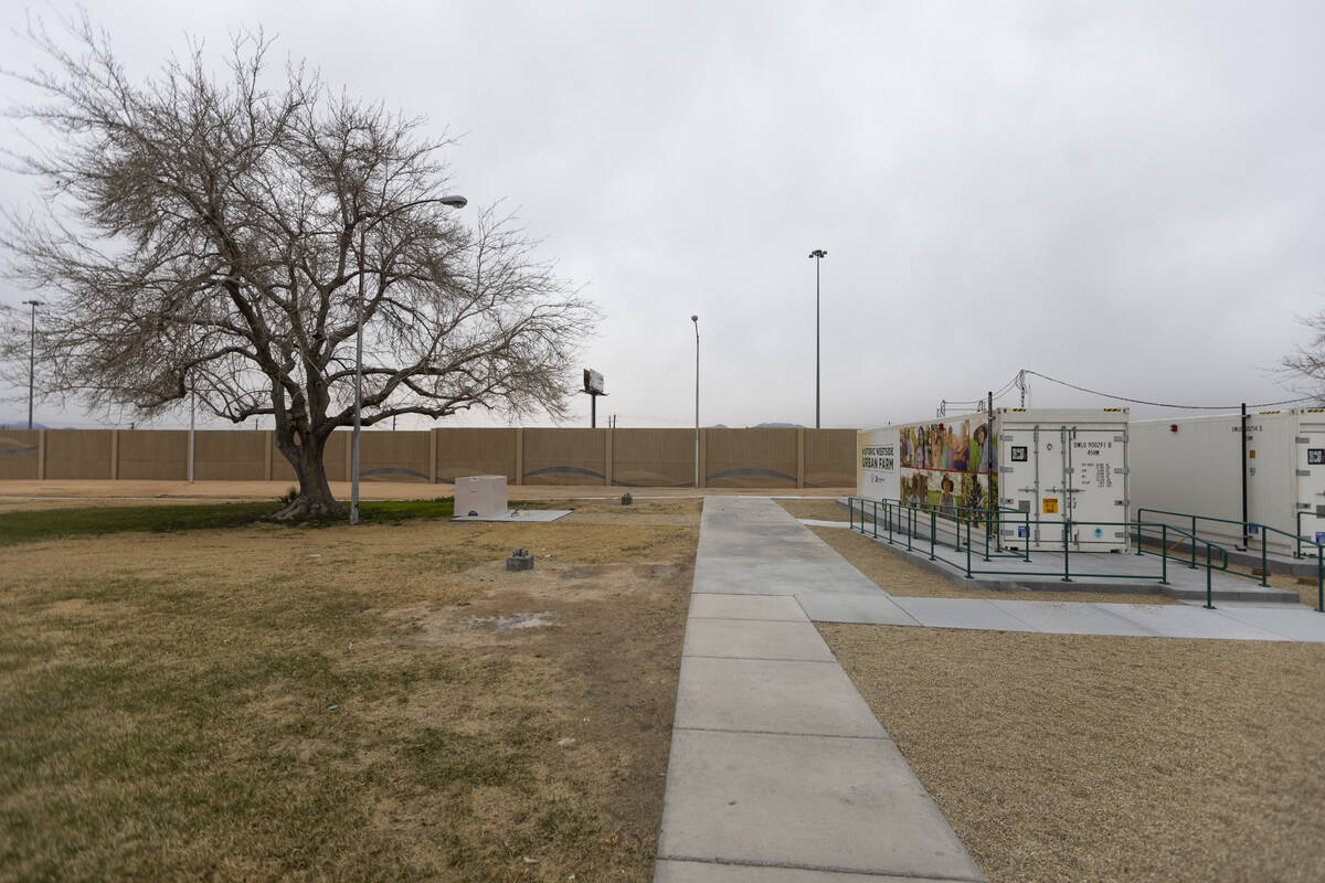 James Gay Park, the future site of the Historic Westside Urban Farm in Las Vegas, is seen on Th ...