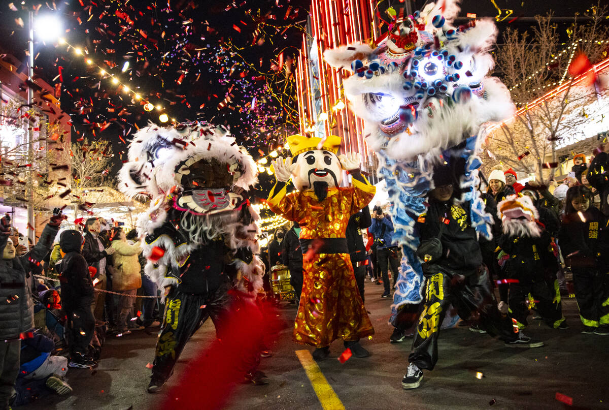 Downtown Summerlin's Lunar New Year Parade on Sunday, Jan. 22, 2023, in Summerlin. (Chase Steve ...