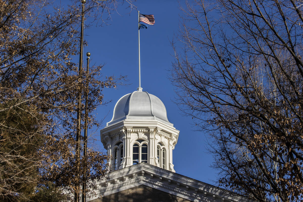 The Nevada State Capitol Building on Sunday, Jan. 17, 2021, in Carson City, Nev. (Benjamin Hage ...