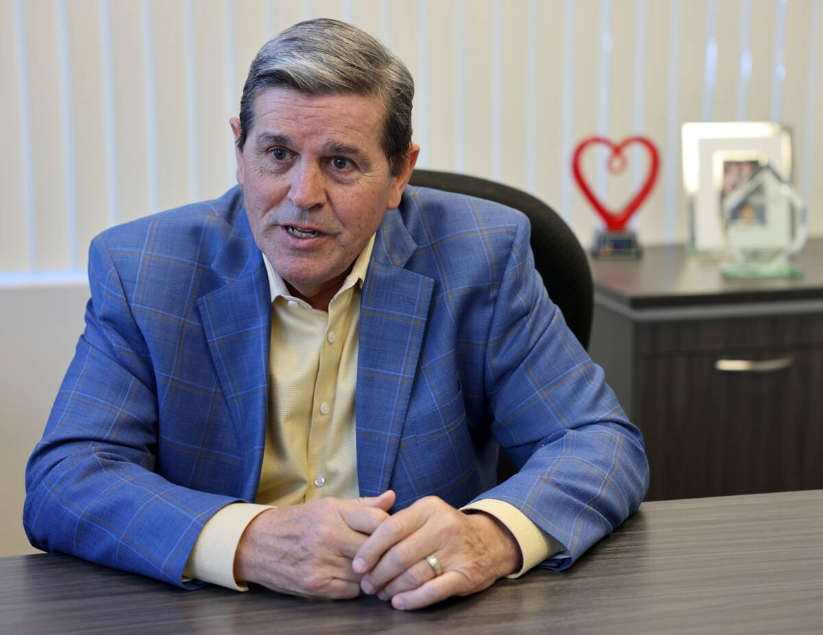 Tim Keener, new president and CEO of Las Vegas Events, at his Las Vegas offices Tuesday, Jan. 3 ...