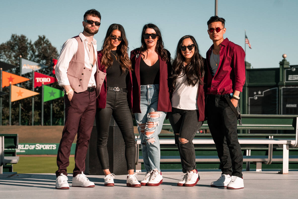 UNLV Rebel Girls & Company coaches Gage Johnson, Jackie Consiglio, Marca DeCastroverde, Brandi ...