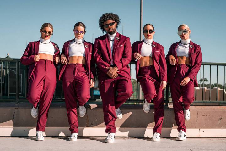 The senior and fifth-year dancers of the Rebel Girls & Company pose at the 2023 Universal Dance ...