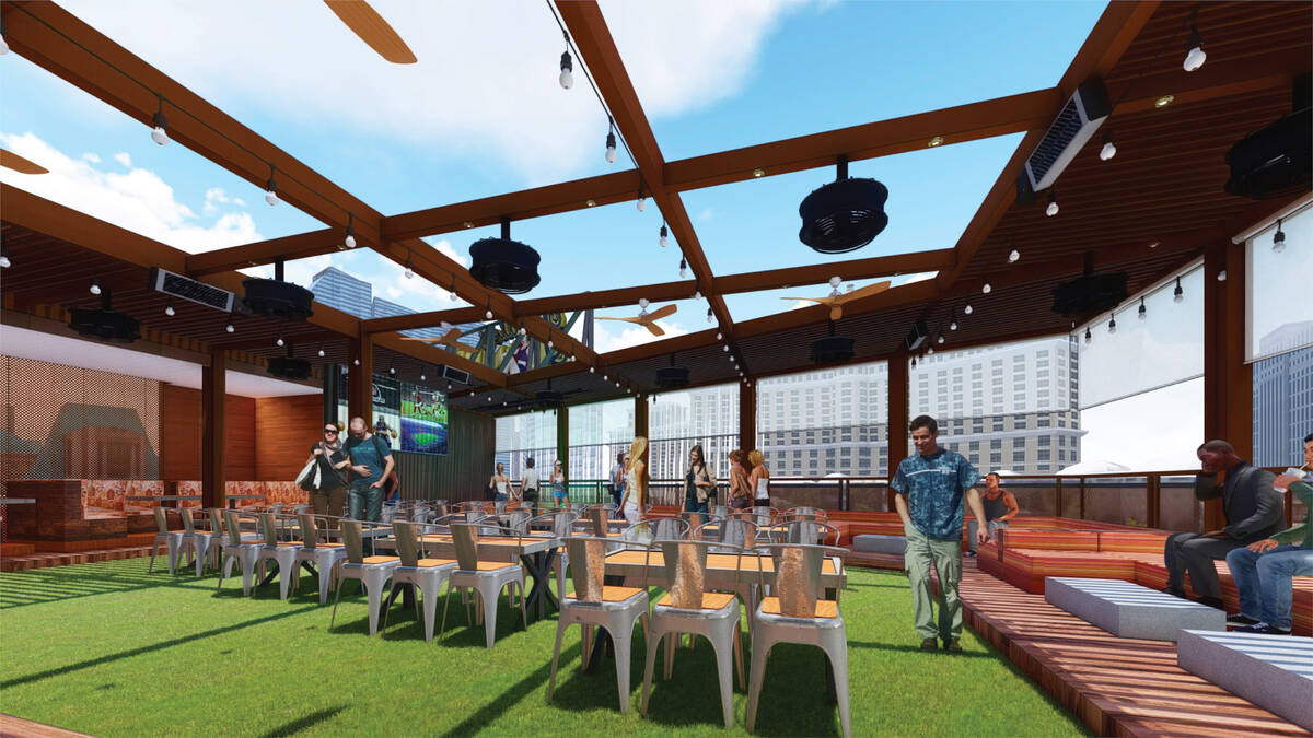 An artist's rendering of Bottle Blonde, a restaurant and nightlife venue planned for the Las Ve ...