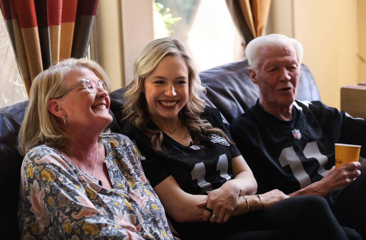 Lori Scharar, sister to David Humm, from left, Courtney Humm, David’s daughter, and Tom ...