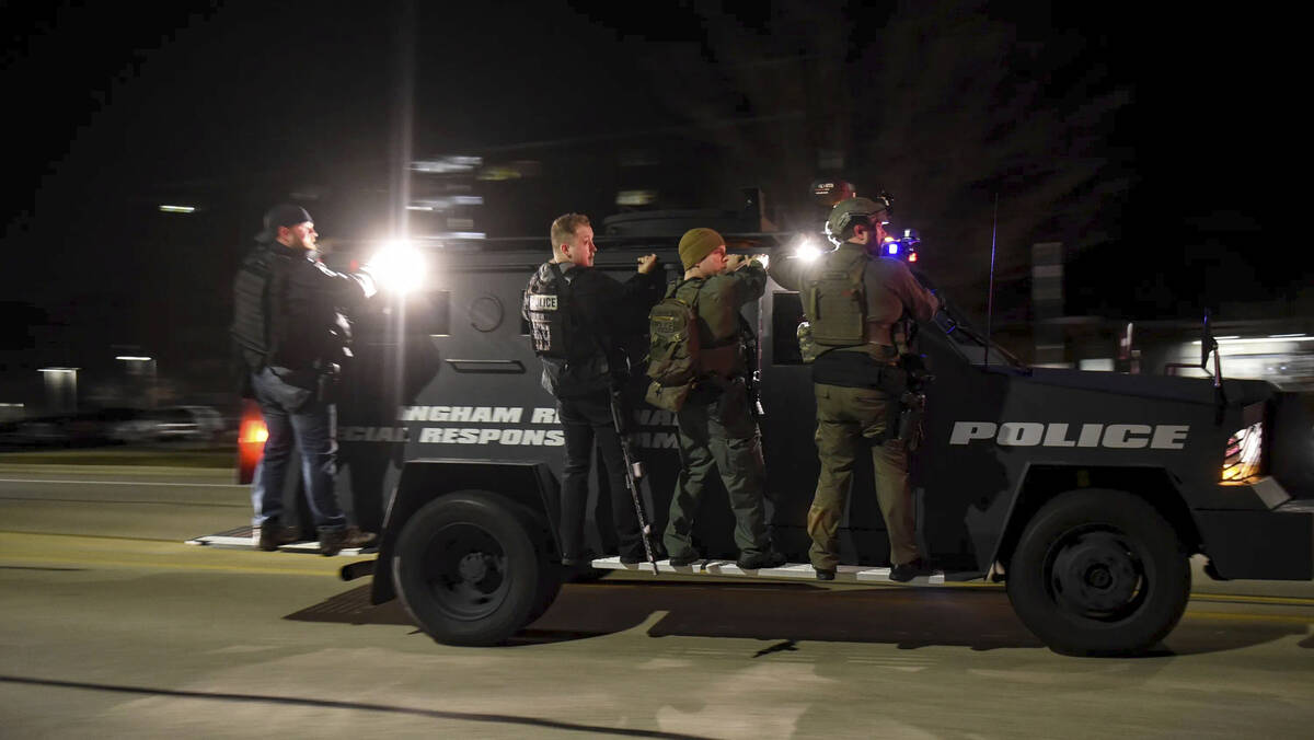 First responders are on the scene at Michigan State University following shootings on campus in ...