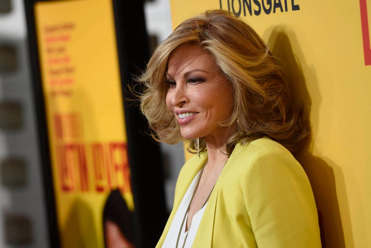 Raquel Welch arrives at the Los Angeles premiere of "How to Be a Latin Lover" at the ...