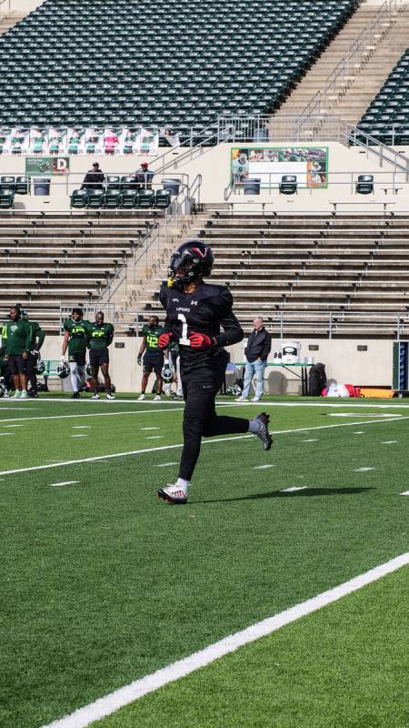 Vegas Vipers defensive back Mister Harriel is shown at practice. Photo courtesy of the Vegas Vi ...