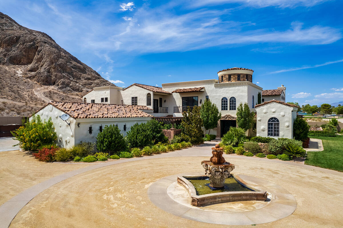 The two-story equestrian home on North Jensen Street in the Lone Mountain area in the northwest ...