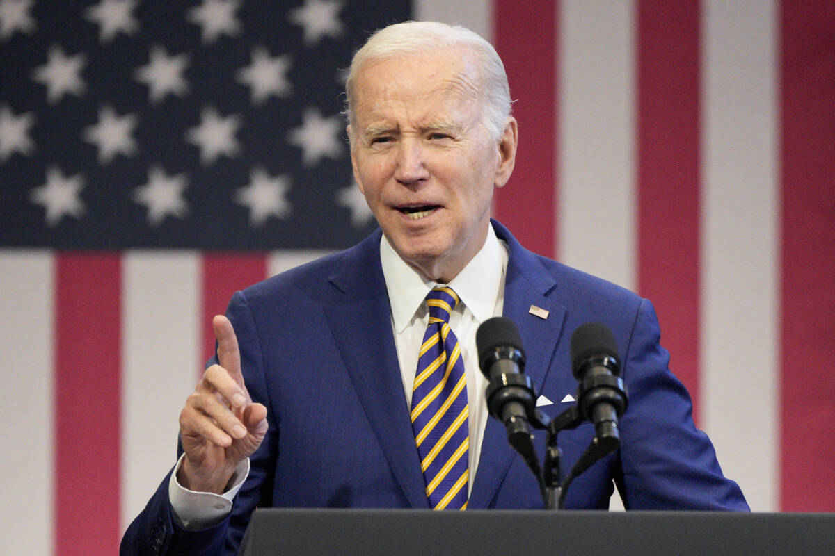 President Joe Biden speaks about the economy to union members at the IBEW Local Union 26, Wedne ...